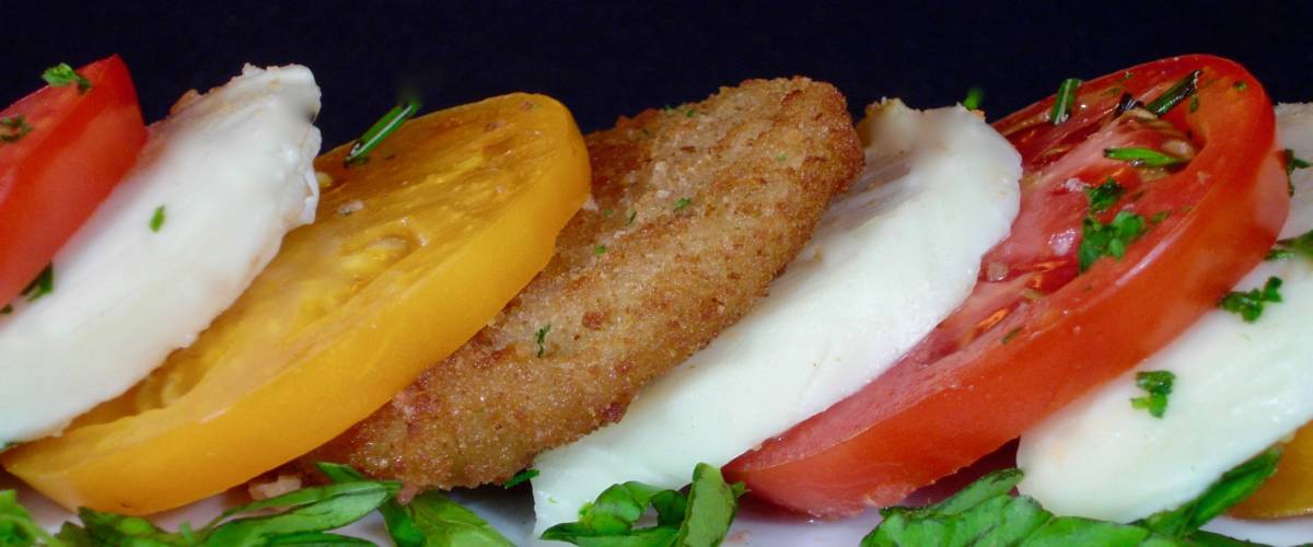 fried green tomato caprese