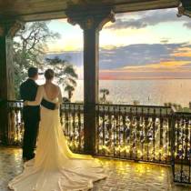 Sunset Bride and Groom